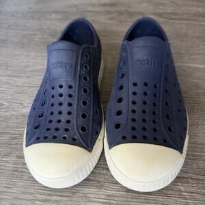 NATIVE Jefferson Child NAVY BLUE Waterproof Sneaker Shoes Toddler Size C11 ~ VGC